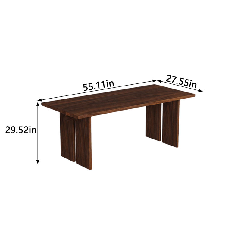 Table de salle à manger Leoniida, L 27,55 po x L 55,11 po