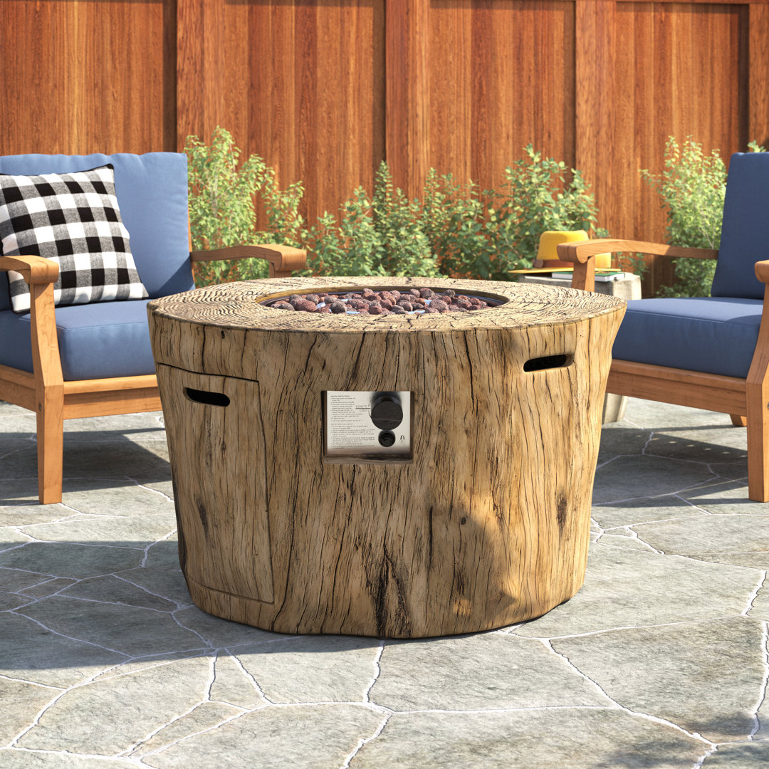 Statham Column Propane Smokeless Fire Pit Table with Hidden Fuel Tank The Twillery Co.®