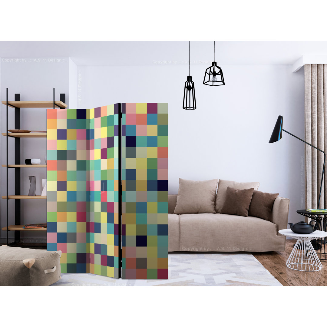 135cm W x 172cm H 3 - Panel Wood Folding Room Divider