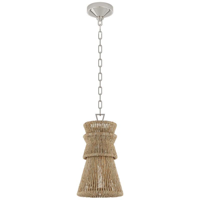 Antigua 1 - Light Pendant, 18.75" H x 10.5" W x 10.5" D, Polished Nickel