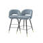 Cliff Swivel Upholstered Stool with Metal Frame-72767077-72767078