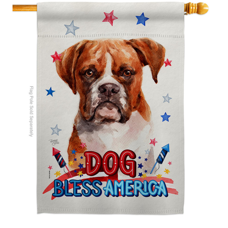 Drapeau de maison Patriotic Boxer