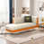 Blanc beige / orange