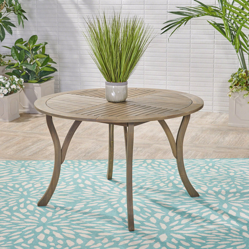 Table de salle à manger d'extérieur Basic, Gris