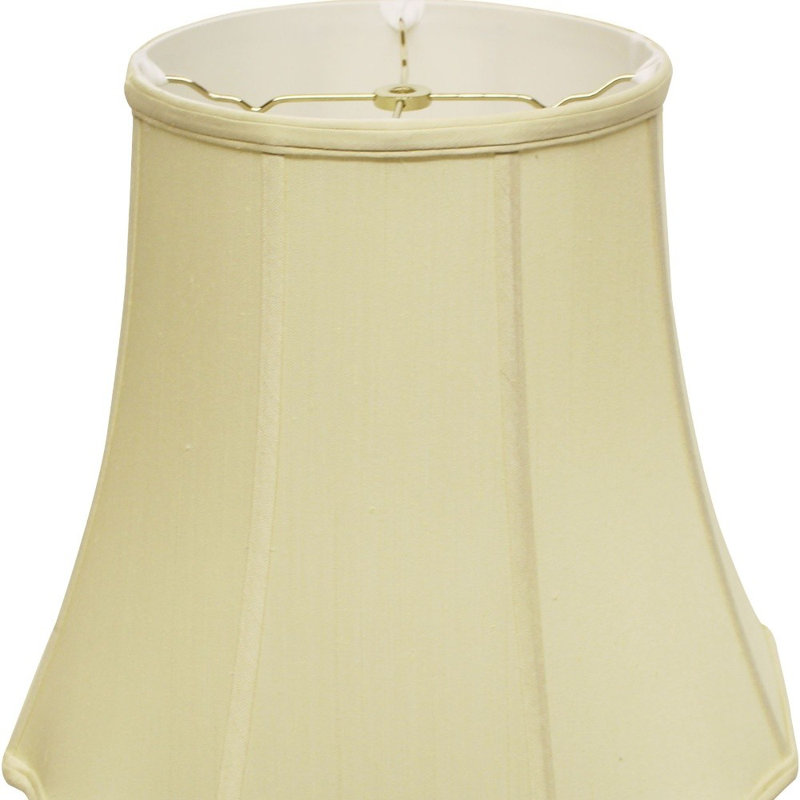 Abat-jour octogonal Monay Shantung, Blanc antique, H 14 po x l 16 po x P 16 po