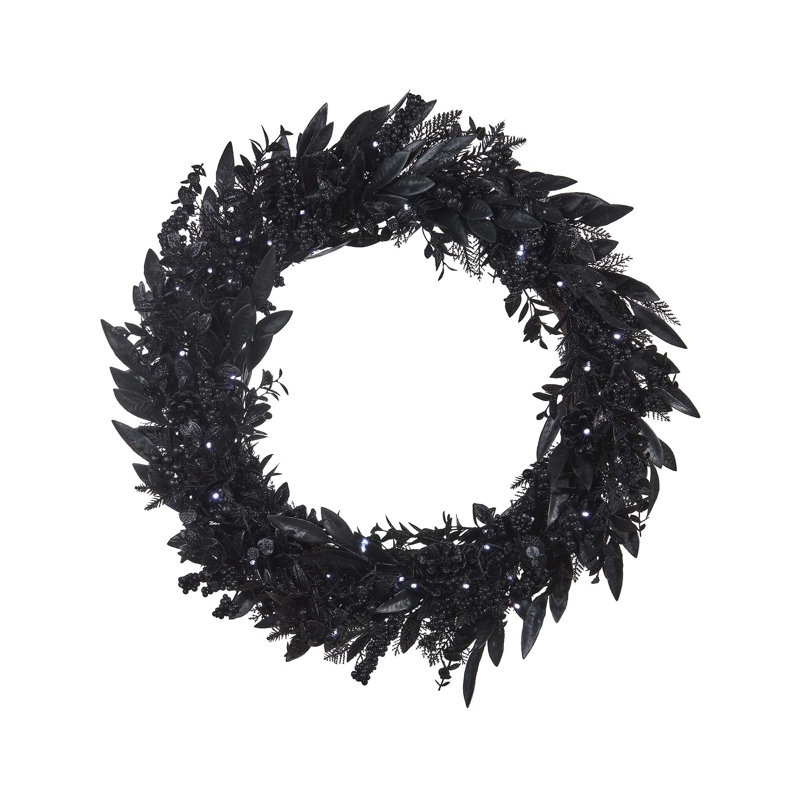 Faux Lighted 76.2cm Wreath