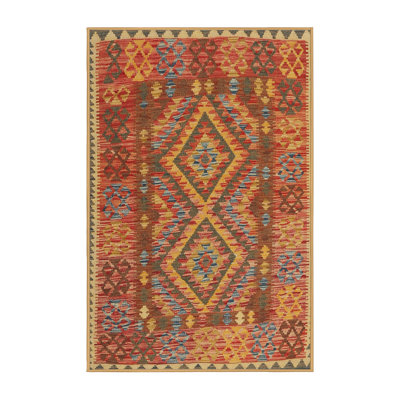 Tapis gris/brun/crème contemporaine