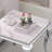 Jeneine Faux Marble Top Metal Base End Table-2080300509