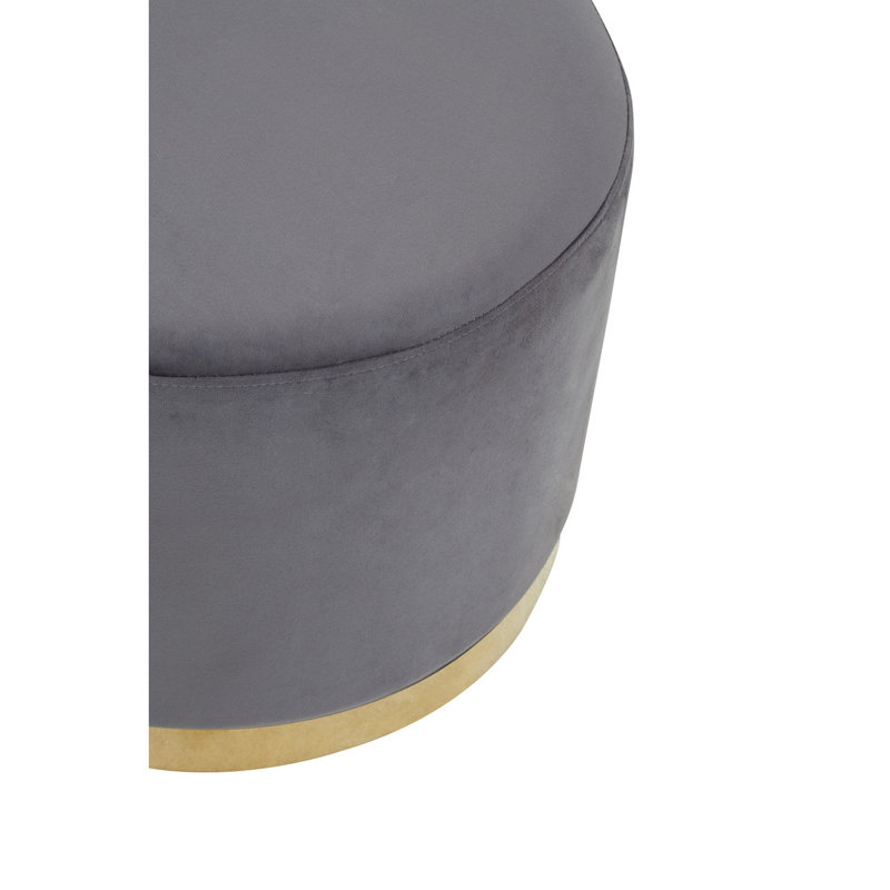 Aidan-Joseph Accent Stool, Grey, Gold