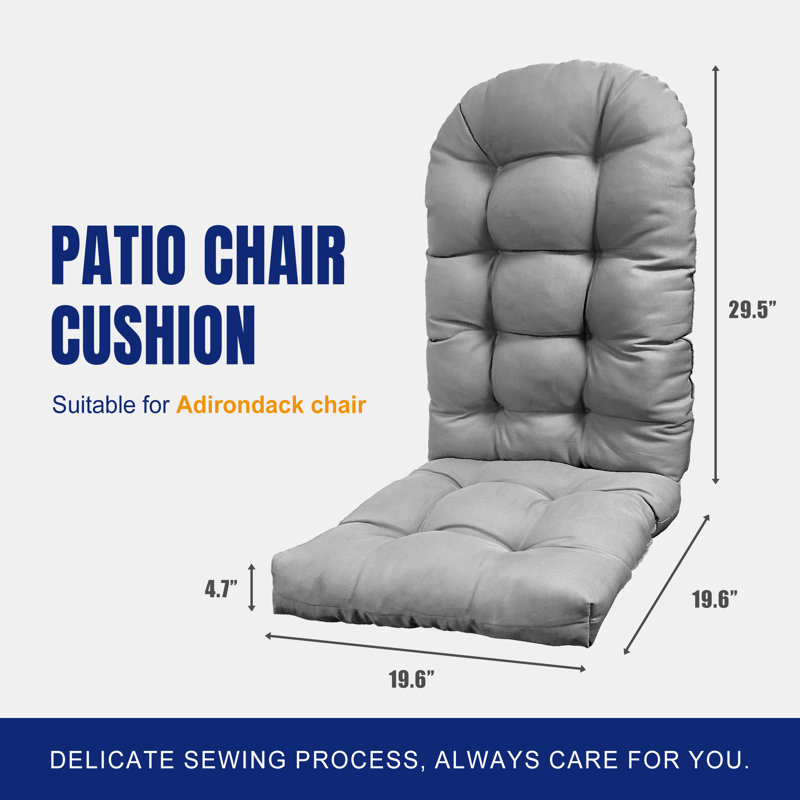 Outdoor 4.7'' Seat / Back Cushion, Gray
