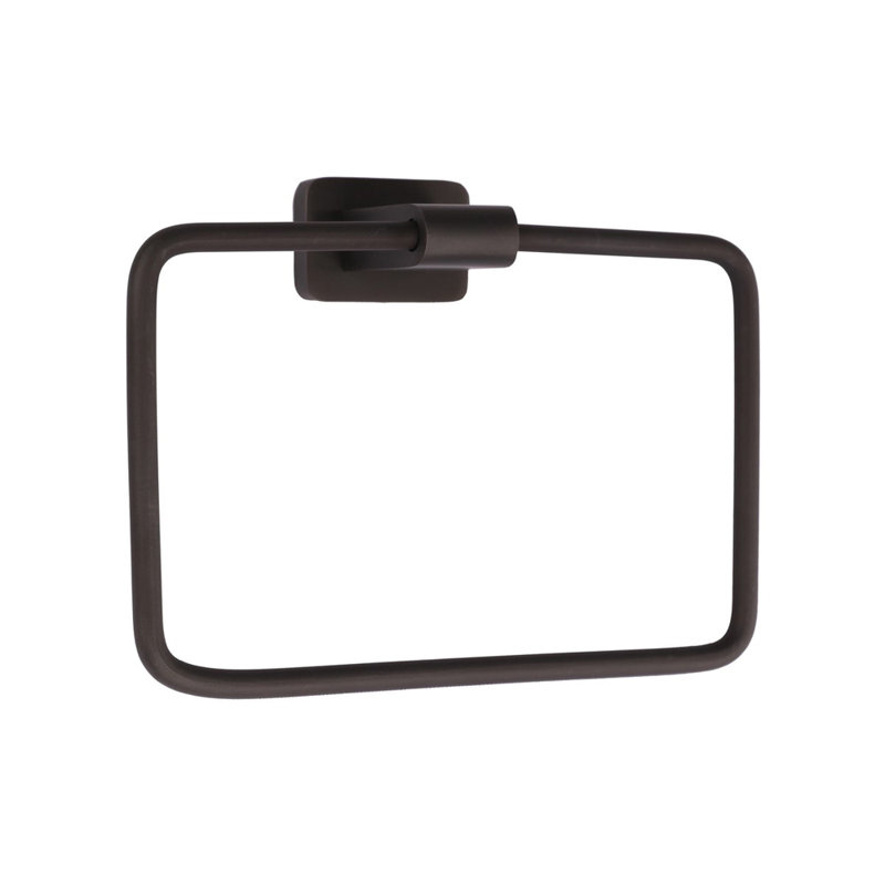 Eleganza Towel Ring, Matte Black