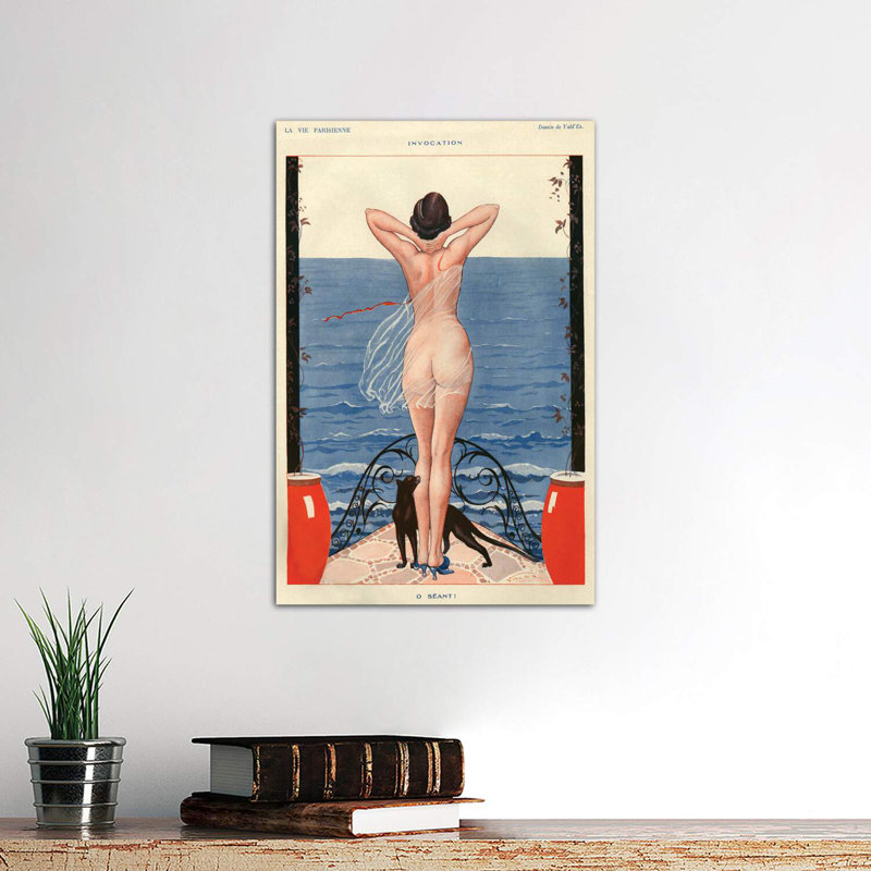 1925 La Vie Parisienne Magazine Plate - Wrapped Canvas Print, 66.04 cm H x 45.72 cm W x 1.91 cm D