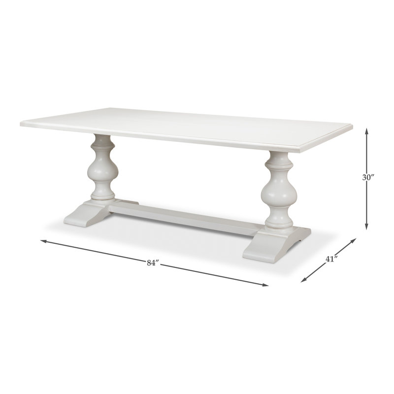 Lionisio Dining Table, Cortina White