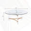 Table basse à finition dorée