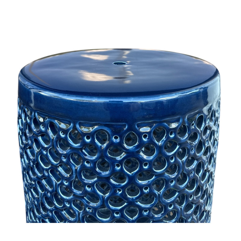Lanie Garden Stool, Blue