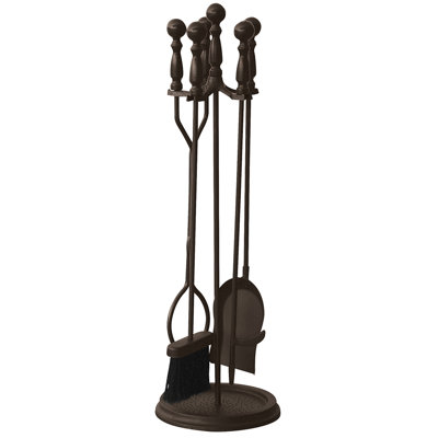 Valero Bronze Fireplace Tool Set