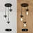 3-Light 5.1" Wide Semi Flush Mount Ceiling Light With Water Glass-1324760123