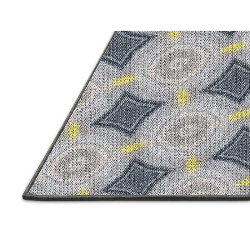 Geometric Indoor Rug, Rectangle 2' x 3'