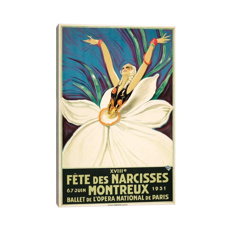 Paris Ballet, 1931 by Vintage Apple Collection - Wrapped Canvas Print, 20.32 cm H x 30.48 cm W