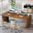 78.7" Extra Long Computer Desk, Large Solid Wood Executive Desk