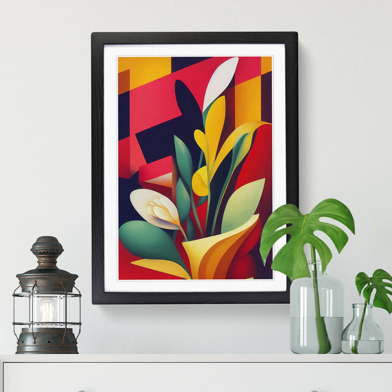 Groningen Floral Design - Wall Art, 64cm H x 46cm W x 2cm D, Oak