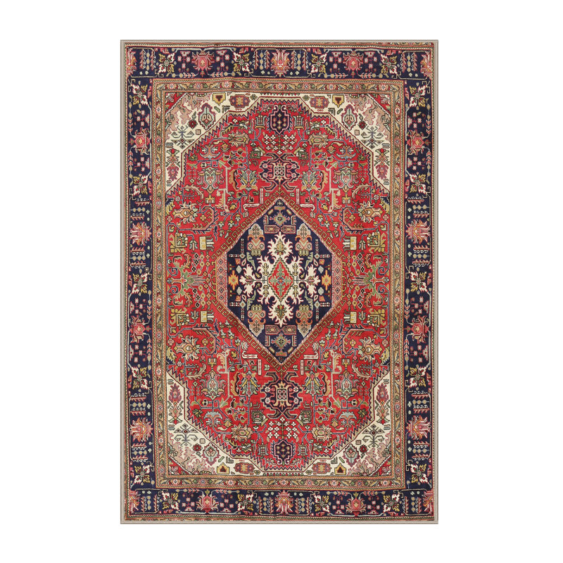 Tapis rouge à motif sud-ouest, Rectangle 8 pi x 10 pi