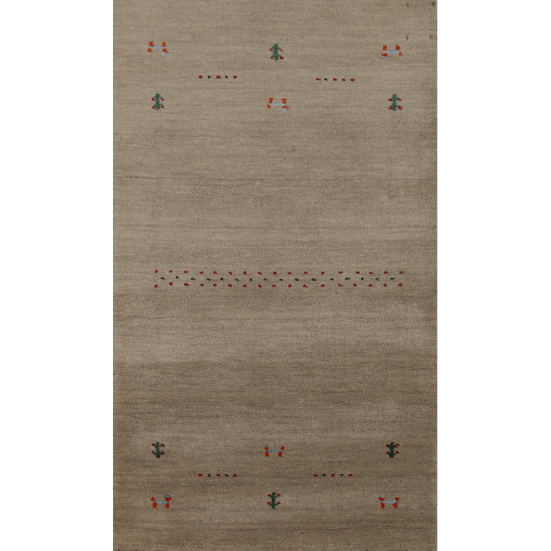 Tribal Wool Gabbeh Oriental Rug 3x5