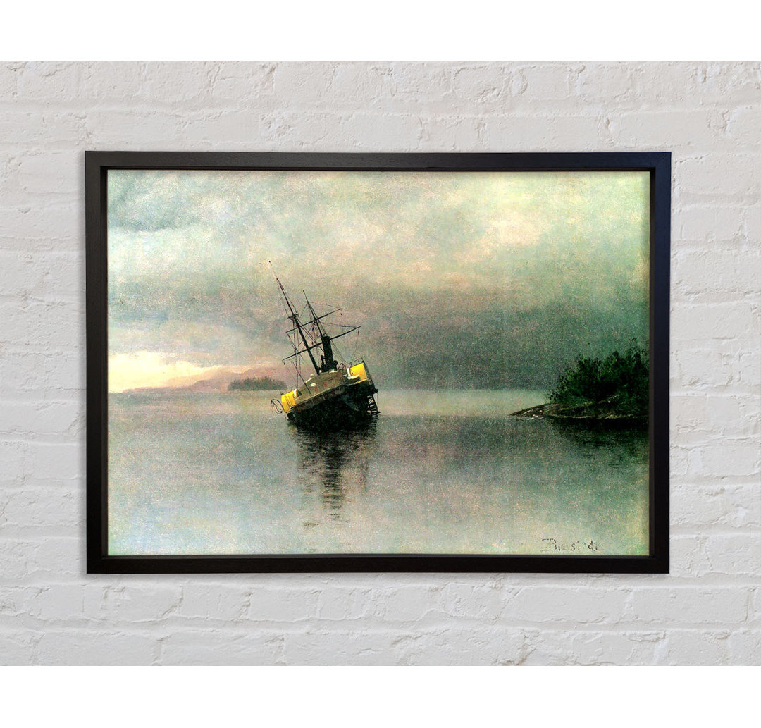 Bierstadt Shipwreck In Loring Bay Alaska - Einzelbildrahmen Kunstdrucke auf Leinwand