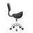 Backed Adjustable Height Ergonomic Lab Stool with Wheels