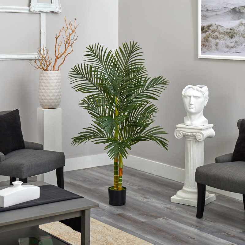 Palmier artificiel dans un pot, H 60 po x l 24 po x P 24 po