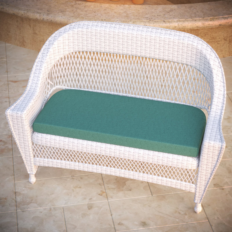 Sunbrella® Outdoor 3'' Bench Cushion, Cast Breeze Sunbrella® Plainweave