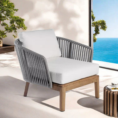 Elegance Furnishings Outdoor Recreation Patio Sofa Fabric Outdoor Lounge Chair