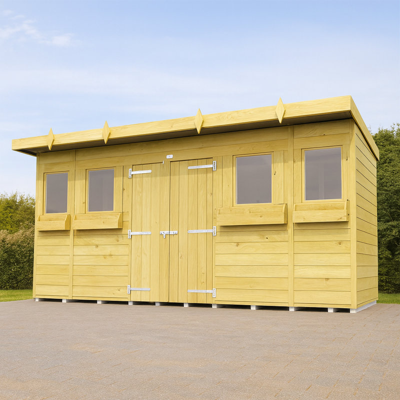 Pent Summer Shed, 14ft x 4ft