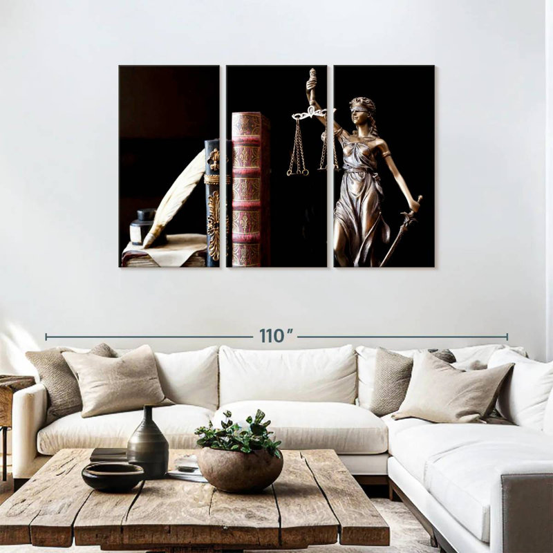 Alcaraz Lady Justice, H 48 po x l 74 po