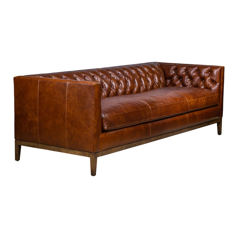 Clara Sofa in Ambassador Ocean, Linden Chocolate 