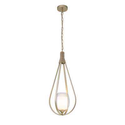 1-Light Gold Kitchen Pendant Light