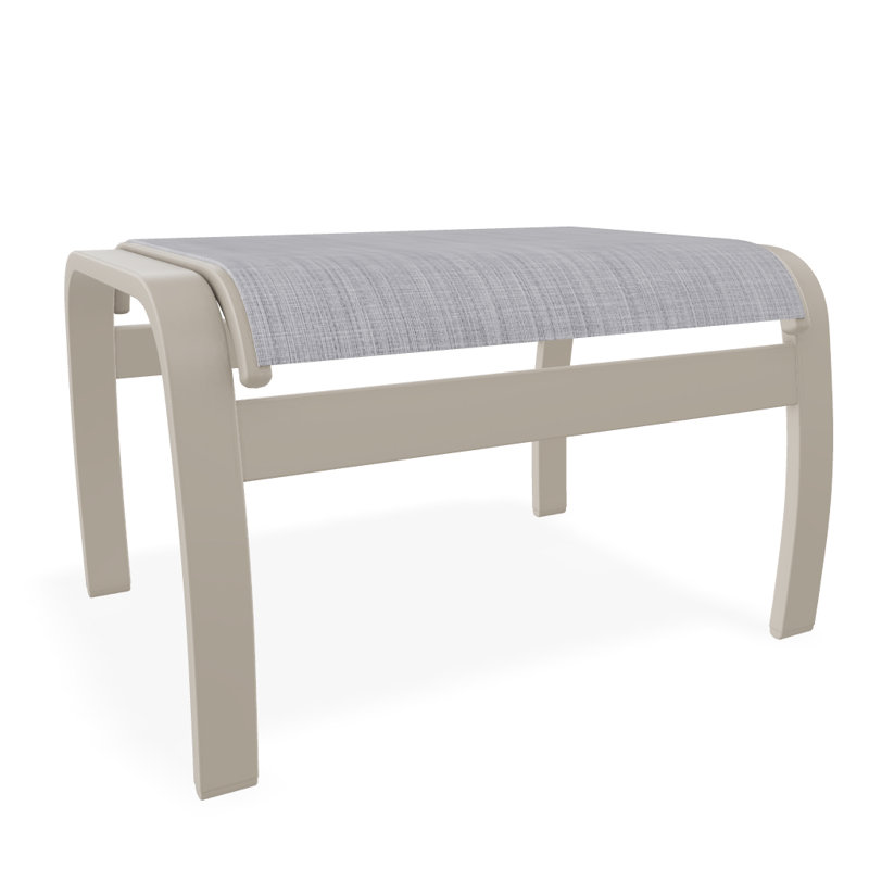 Repose-pieds d'extérieur avec coussin Askar, Désert texturé, Bijou