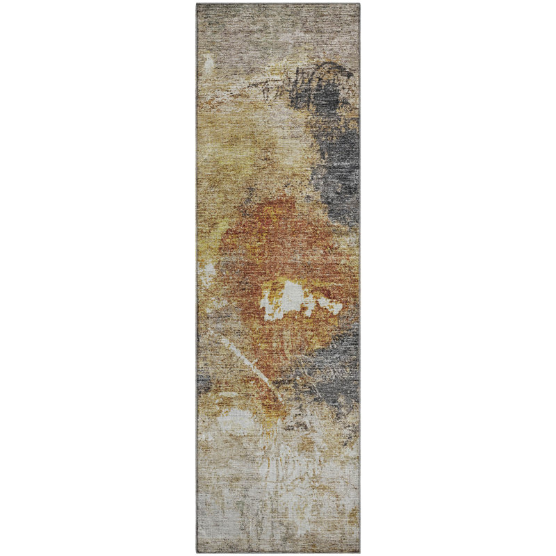 Premium Machine Washable Jessie AMF1199 Abstract Rug, Runner 2'3" x 7'6"