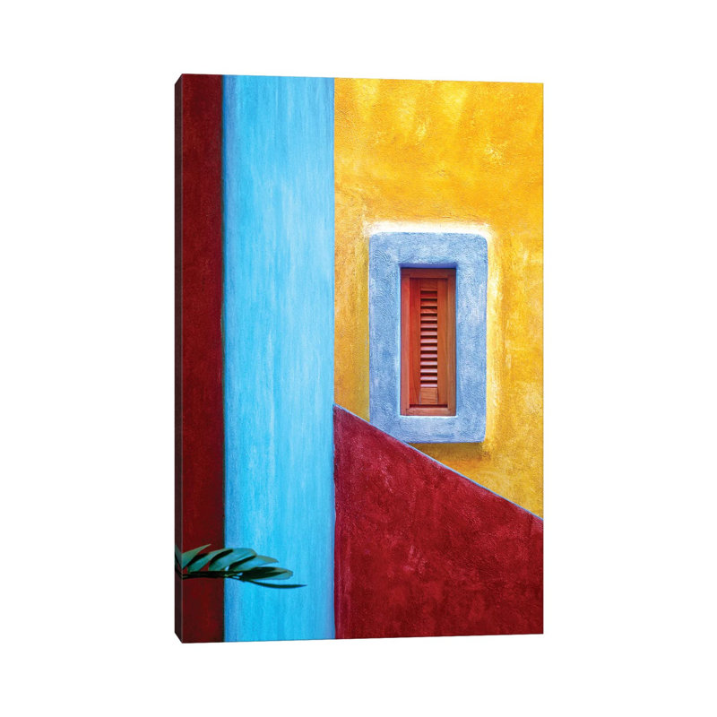 Mexico, Costalegre. Colorful Hotel Walls. by Jaynes Gallery - Wrapped Canvas Gallery-Wrapped Canvas Giclée