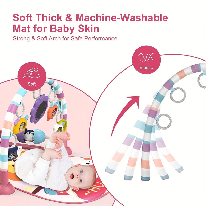 Tapis pour bébé Baby Gym, Rose