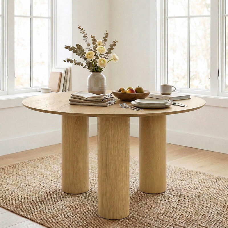Table de salle à manger Baxman, Noyer