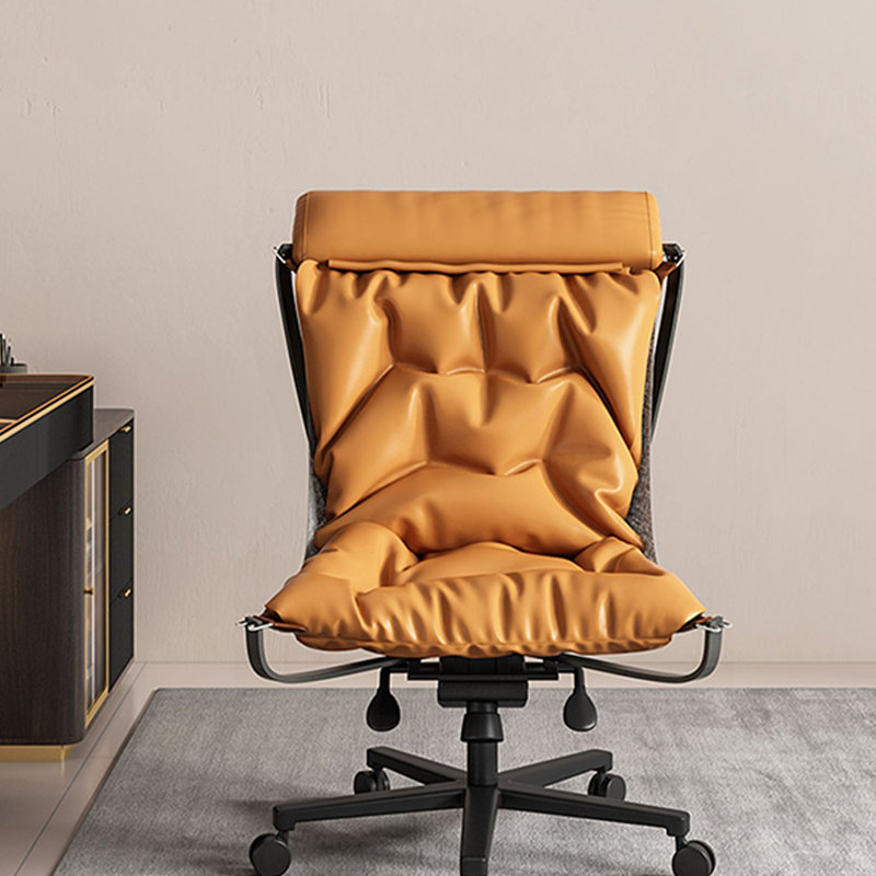 Fauteuil en duvet élégant sans accoudoirs