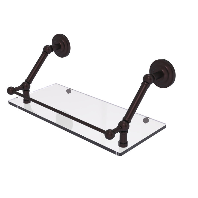 Jhene Bracket Shelf, Antique Bronze, 8" H x 18" W x 8.6" D