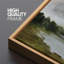 Tranquil Landscape Soft Brushstroke Lake Scene, reproduction d'art sur toile-111376722-96074574
