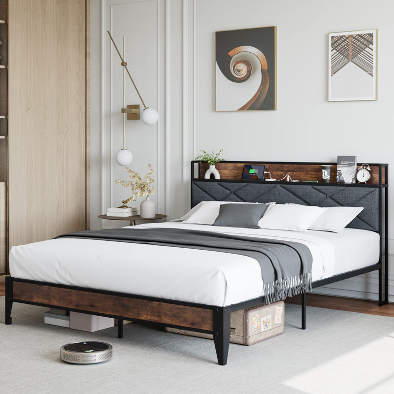Chuhay 41.3" Bed Frame, King