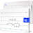 Scribbledo Fraction 9”x12” Dry Erase Number Line For Students Small White Board 