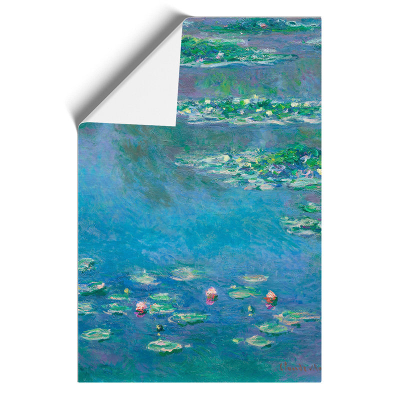 Water Lilies Lily Pond Vol.35 by Claude Monet - No Frame Painting, 30cm H x 21cm W x 0.1cm D