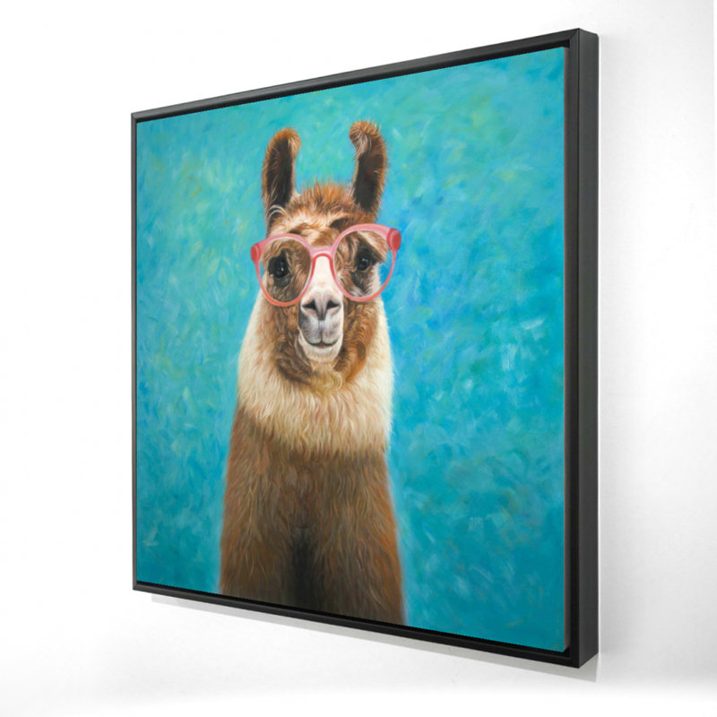 "Lama adorable", H 24 po x l 24 po