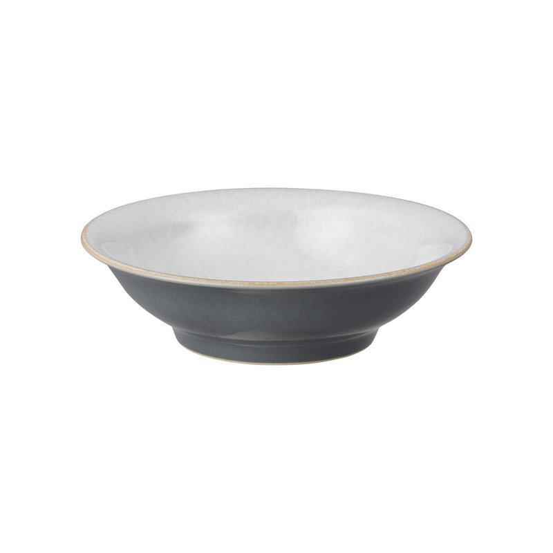 Petit bol peu profond gris Elements Fossil, Gris