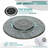 9-Piece Dining Set includes 1 round table with detachable lazy susan, 8 cushioned chairs-1928545870